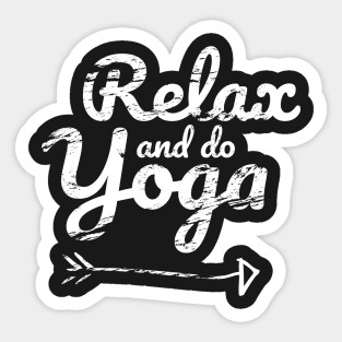 Relax and Do Yoga Sticker